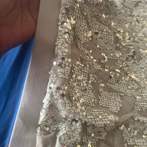 JLUXLABEL Gold Sequin Velvet Skirt Set - Picture 14 of 16